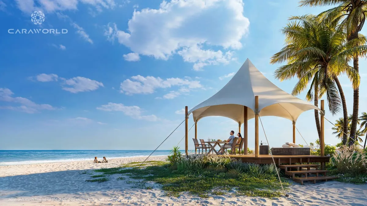 Bãi biển CaraWorld Cam Ranh thu hút du khách quốc tế